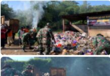 Karya Bakti Satkowil TNI Kodim 0728/Wonogiri Sasar Pasar Sidoharjo