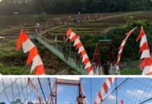 Pastikan Infrastruktur Tepat Sasaran dan Berkualitas, Itjenad Tinjau Jembatan Gantung Garuda di Wilayah Kodim 0728/Wonogiri