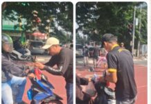 “Kelompok Motor Insieme Bagi-Bagi Bendera Merah Putih Jelang HUT RI ke-81”