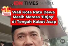 Viral Sebut “Enjoy” di Tengah Kabut Asap, Wali Kota Palembang Ratu Dewa”