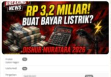 Fantastis! Belanja Tagihan Listrik Dishub Muratara 2026 Tembus Rp 3,2 Miliar, Publik Soroti: Lampu Lalu Lintas Se-Muratara Segitu Borosnya?