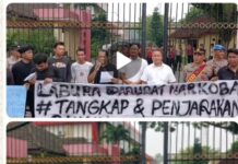 Geruduk Polda Sumut, AMPD Sumut : Labura Darurat Narkoba, Tangkap Proses Saimin Harahap