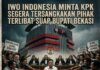 IWO Indonesia Minta KPK Segera Tersangkakan Pihak Terlibat Suap Bupati Bekasi