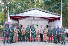 Dandim 0808/Blitar Dampingi Pangdam V/Brw Kunjungi Lokasi Brigif/Yonif TP Di Kesamben