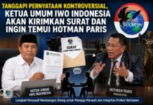 Tanggapi Pernyataan Kontroversial, Ketua Umum IWO Indonesia Akan Kirimkan Surat dan Siap Temui Hotman Paris