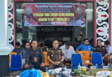 “KEJAKSAAN NEGERI SIMALUNGUN MUSNAHKAN BARANG BUKTI DARI 106 PERKARA BERKEKUATAN HUKUM TETAP”