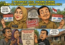 “2 PERANGKAT DESA TANJUNG KURUNG KIMSEL LAHAT WARGA MISKIN PENERIMA PKH”