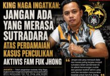 *King Naga Ingatkan Jangan Ada yang Merasa Sutradara Atas Perdamaian Kasus Penculikan Aktivis Fam Fuk Jhong*