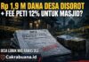 Dana Desa Lubuk Mas Rawas Ulu TA 2024-2025 Rp 1,9 Miliar Disorot, Minim Transparansi, Warga Juga Pertanyakan Isu Fee PETI 12% Untuk Masjid!?*