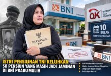 ” Sudah 10 Bulan Menanti, Istri Almarhum Pensiunan TNI Pertanyakan Klaim Asuransi dan SK di BNI Prabumulih”