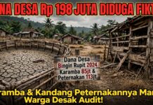 Dana Desa Rp 198 Juta Diduga Fiktif! Pembangunan Karamba & Peternakan Desa Bingin Rupit Muratara Tahun 2024 Disorot, Warga Pertanyakan?